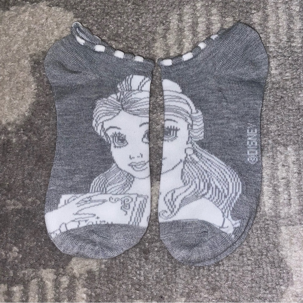 Disney Princess Belle Beauty and the Beast ankle socks